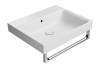 Раковина GSI Nubes 9631009 белый матовый, 60x50 фото 2