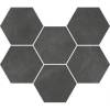 Мозаика Italon Continuum 620110000190 Petrol Mosaico Hexagon 25x29