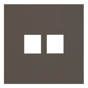 Лицевая панель для двойной информационной розетки Rikett 35442 CP капучино