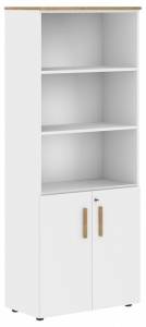 Шкаф комбинированный Skyland Forta 00-07090328 Белый премиум/Дуб Гамильтон