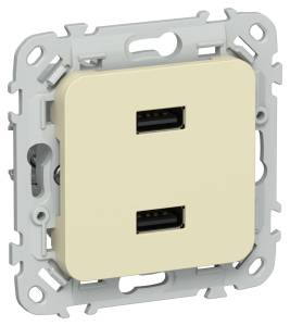 Розетка USB type A+A IEK Flite FI-U21-D31-K87 навахо