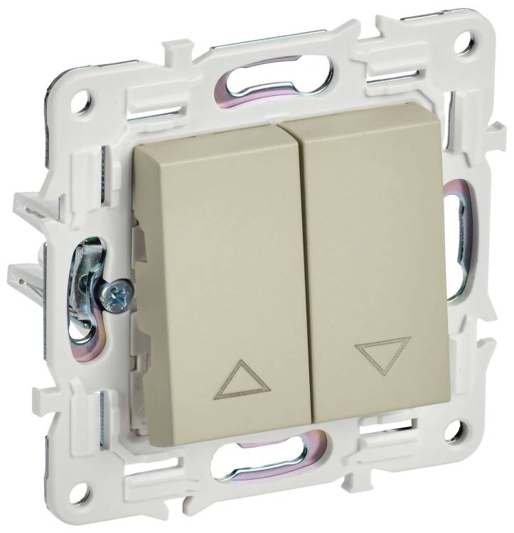 Выключатель жалюзи IEK Skandy SK-V15-0-10-K10 бежевый