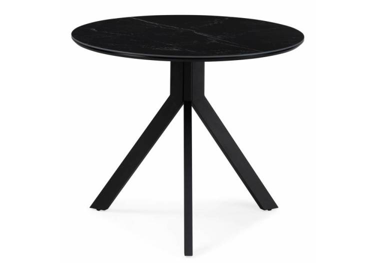 Стол Notta Том 612160 черный мрамор shakespeare black, черный 90x90x75