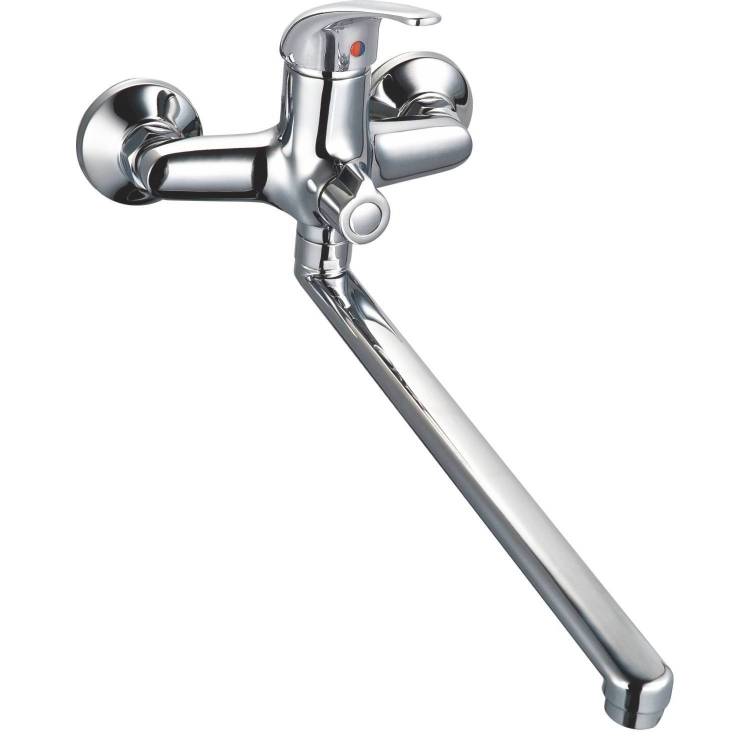 Смеситель для ванны Rush Vrangel VR7114-51 с поворотным изливом, хром