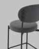 Стул полубарный Stool Group Бриф DD AV 477-C89-9005 (PP) темно-серый, велюр фото 8