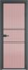 Межкомнатная дверь Profil Doors 2 AX цвет профиля Серая ночь, стекло безопасное 6 мм мору розовое 700x2000