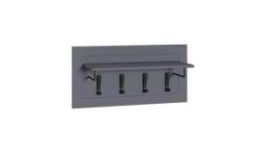 Вешалка Моби Остин 15.12 Серый Графит 0162 РЕ, графит ZB 856-2 ПВХ