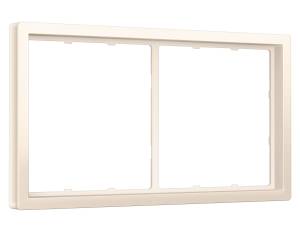 Рамка 2-постовая Ambrella Volt Sigma SF150272 жемчужно-кремовый