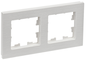 Рамка 2-постовая IEK Brite BR-M22-51-K01 белый рифленый
