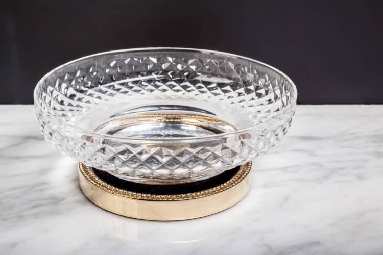 Мыльница Boheme Murano Cristal 10205 Золото Crystal Luxury Options