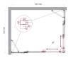Душевой уголок BelBagno LUCE-AH-22-130/105-C-Cr профиль хром, стекло прозрачное, 130x105x195 фото 2