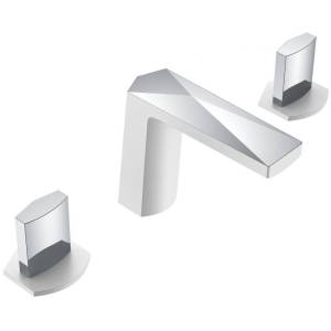 Смеситель для раковины Boheme Venturo 150-WCR-ICE хром, белый