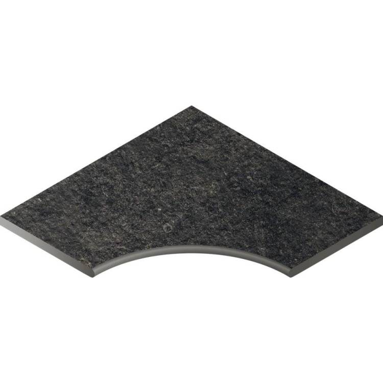 Бортик Italon Рум X2 620090000663 Блэк Угловой Закругленный 30 60x60