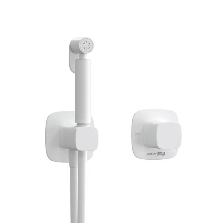 Гигиенический душ Wasserkraft Saale A9551.328.243.232 встраиваемый, со шлангом, белый