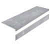 Ступень Staro L Porcelain Step Oslo Smoke AS с подступенником 32x120