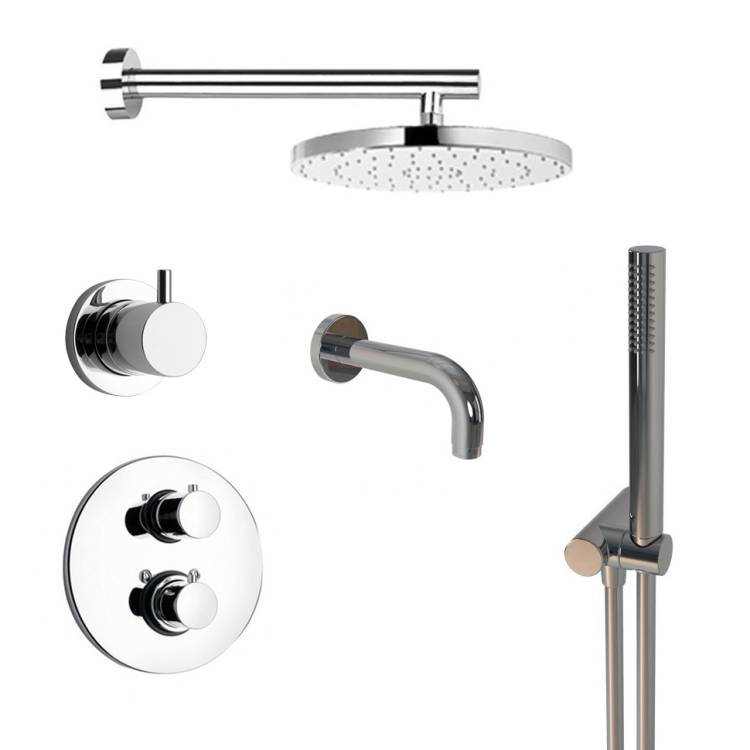 Душевой комплект Paini Cox 78CRSET36911THSHBATH на 3 потребителя, хром