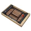 Стол Bradex Home Dublin RF 0603 лиственница горная с чёрными ножками 110-140х70х77 фото 12