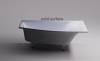 Ванна из искусственного камня Астра-Форм Скат 170x75 Solid Surface, правая, белая матовая фото 2
