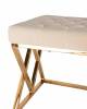 Банкетка Stool Group Инсигния BENCH-011-TG-BG вельвет бежевый, сталь золото 99x45.5 фото 3