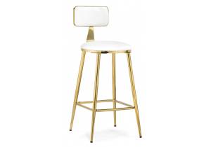 Полубарный стул Woodville Persi 15677 white/gold