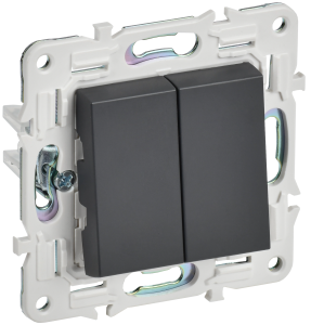 Выключатель 2-клавишный перекрестный IEK Skandy SK-V23-0-10-K48 титан