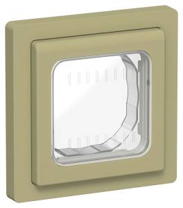 Рамка 1-постовая IEK Flite FI-M10-32-55-K26 оливковый