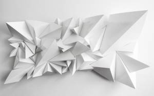 3D Фотообои Artegrafico «Острые полигоны» POL-013 акварель