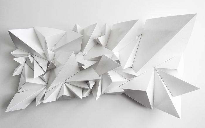 3D Фотообои Artegrafico «Острые полигоны» POL-013 акварель