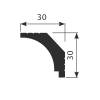 Карниз Cosca Decor KX019 200x3x3 фото 2