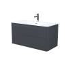 Тумба с раковиной Iddis Oxford Neo OXN10D0i95K подвесная, 100 см, темно-серый