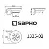 Мыльница SAPHO ASTOR керамическая с держателем, хром фото 3