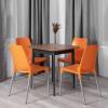 Стул Tetchair Genius (mod 75) 21875 оранжевый, ножки хром, металл, пластик фото 11