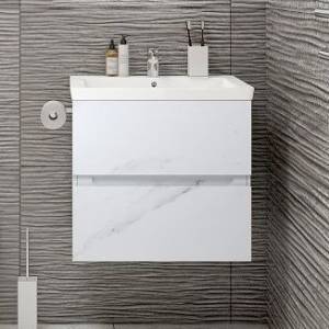 Тумба с раковиной Art&Max Techno подвесная, 60, монти мрамор