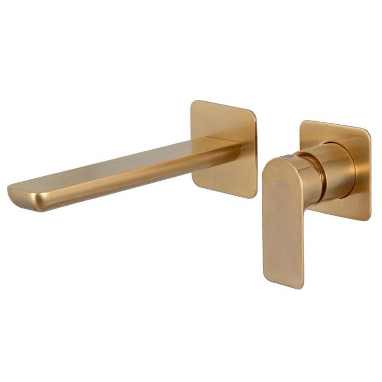 Смеситель для раковины Remer Infinity I15PLBG с внутренней частью, брашированное золото