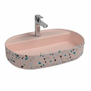 Раковина Isvea Infinity 10NF65060SV-2S-TRZ 60 см, лососевая матовая