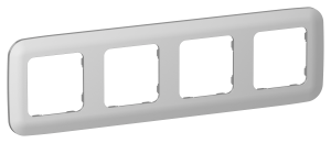 Рамка 4-постовая IEK Flite FI-M42-31-20-K47 алюминий