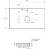 Столешница Belbagno KEP-80-MGL 80x46x2 Marmo Grigio Lucido фото 3