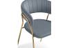 Стул Woodville Kamelia 15471 1 gray / gold фото 6