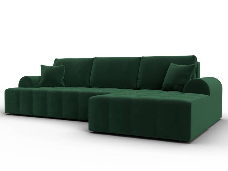 Диван угловой Лига Диванов Лига-080 134747 Зеленый