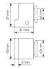 Дверной ограничитель Morelli MDS-2 PC хром, магнитный фото 2