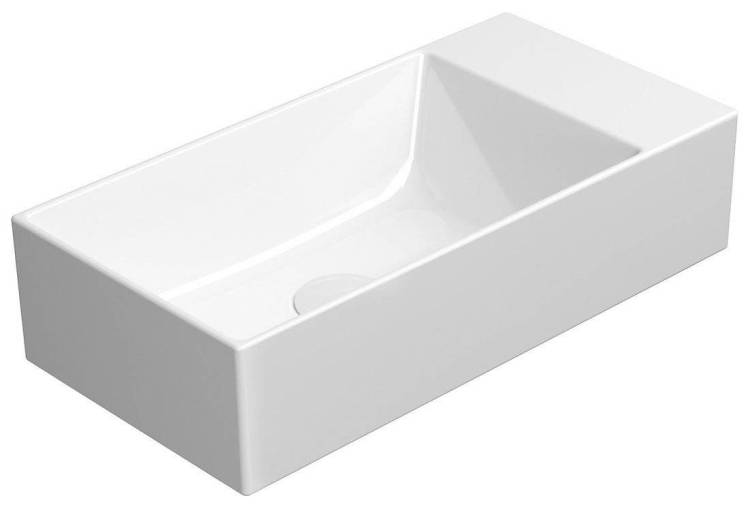 Раковина GSI Kube X 9486011 белый глянцевый, 50x25