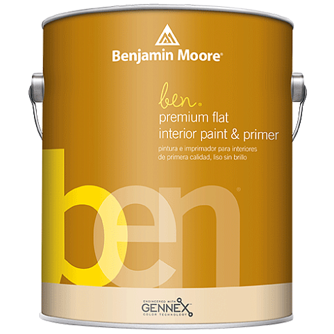 Краска Benjamin Moore Ben Premium Interior Latex Flat W625 3.785 л