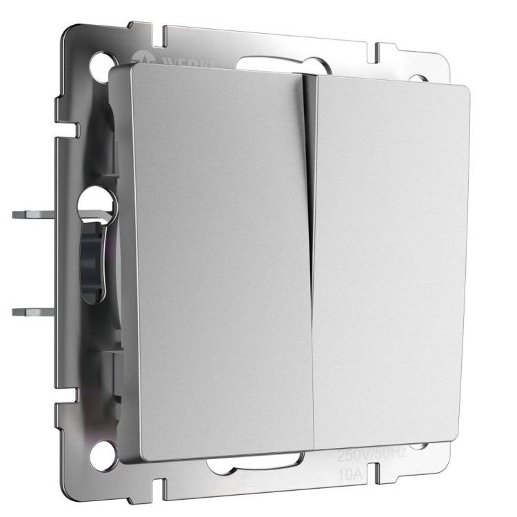 Выключатель двухклавишный проходной Werkel W1122065