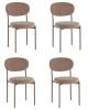 Набор из 4 стульев Stool Group Бриф SN AV 477-C31-7006-K капучино каркас капучино муар