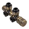 Узел нижнего подключения Primoclima Armature Lunar PCART888ABR термостатический, угловой, левый 1/2"х3/4"Е, бронза фото 3