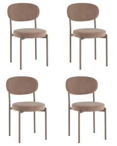 Набор из 4 стульев Stool Group Бриф SN AV 477-C31-7006-K капучино каркас капучино муар