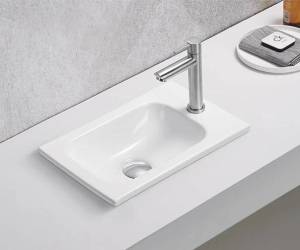 Раковина Gid Integrado N3340 71170 белая, 40.5x26x10