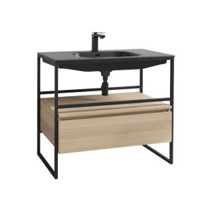 Тумба с раковиной Armadi Art Loft 120 light wood, напольная