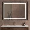 Зеркало BelBagno SPC-KRAFT-1000-800-SENS-NERO с подсветкой и подогревом, Черный фото 5