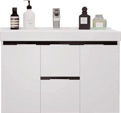 Тумба для комплекта AQUATON Рене 80 1A222201NRC80 белая, грецкий орех